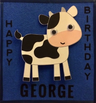 Wobble Card - Cow Happy Birthday George